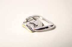 Strieborný kombinovaný prívesok lesklo-matný s gravírom, rhodium, 2,07 g, 925/1000