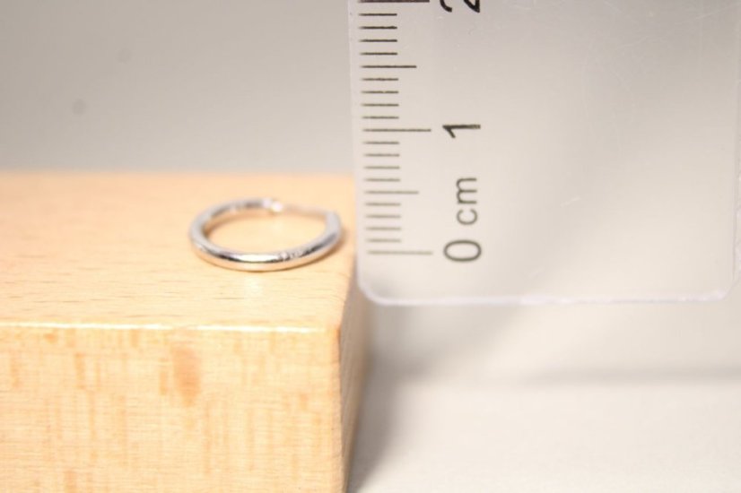 Náušnice-hladké kruhy-rhodium-zasúvacie-striebro