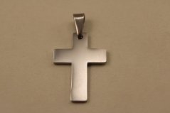 Prívesok- veľký kríž- vysoký lesk- chirurgická oceľ