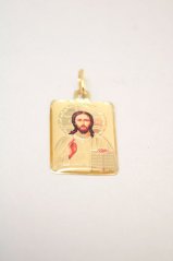 Prívesok- Ježiš na platničke- žlté zlato- 14 karátov