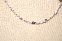 Strieborný náramok s oválnymi platničkami, 17 cm, 1,52 g, 925/1000
