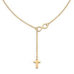 Celebritka-Nekonečno-Kríž-Anker-Žlté zlato-14k
