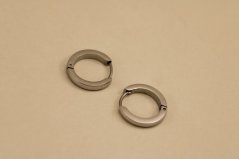 Náušnice- kruhy- lesklé- zacvakávacie- chirurgická oceľ- 316/L