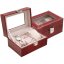 Kazeta BOX červený SP-1813/A7 - Materiál: Imitácia kože, Farba: Červená, Rozmery: 15x10x8cm, Dámske/Pánske: Dámske