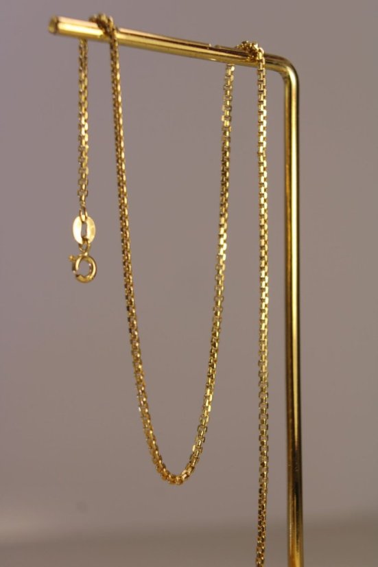 Zlatá retiazka vzor Veneziana, žlté zlato, 45 cm, 3,08 g, 14 karátov 585/1000