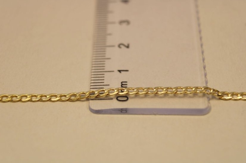 Zlatá retiazka Pancier zo žltého zlata, 41,5 cm, 2,05 g, 14k 585/1000