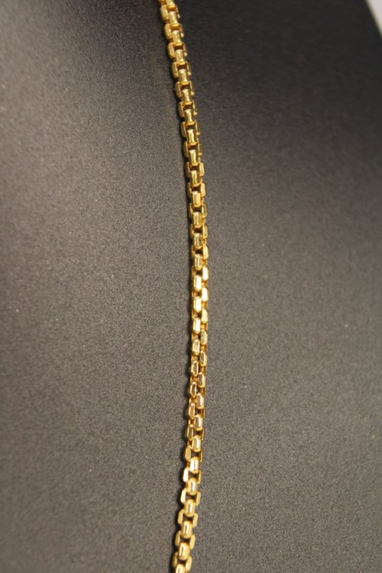 Zlatá retiazka vzor Veneziana, žlté zlato, 45 cm, 3,08 g, 14 karátov 585/1000