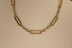 Retiazka - náhrdelník -žlté zlato - 14 karátov