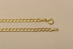 Zlatá retiazka vzor Pancier, žlté zlato, 49,5 cm, 3,04 g, 14k 585/1000