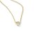 Retiazka - celebritka- diamant- 0,03 ct- žlté zlato- 14 karátov