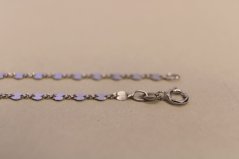 Zlatá jemná retiazka vzor figaro, biele zlato, 50 cm, 2,10g, 14k 585/1000