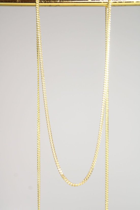 Retiazka- Pancier- žlté zlato- 14 karátov