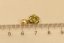 Zlatý prívesok, žlté zlato, zelené zirkóny, 0,92g 14k 585/1000