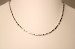 Dámska strieborná retiazka, rhodium, 45 cm, 3,60 g, 925/1000