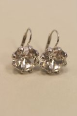 Náušnice-číry zirkón-rhodiované striebro