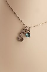 Retiazka- celebritka- písmeno S- zirkóny- rhódiované striebro