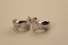 Náušnice-číre zirkóny-puzetky-rhodium-striebro