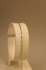 Náramok - vzor "štvorlístok" - žlté zlato - 14K