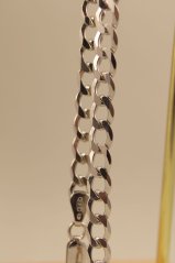 Náramok- vzor pancier-rhodium-striebro