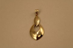Prívesok-visiaci-s vysokým leskom-žlté zlato-14 karátov