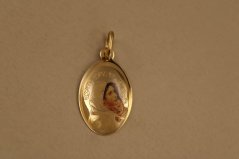 Prívesok - Panna Mária s Ježiškom - žlté zlato - 14K