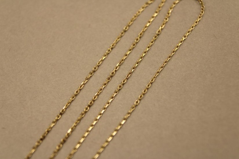 Celebritka- Anker-dva kruhy- číre zirkóny- žlté zlato- 14 karátov