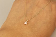 Celebritka-Číry zirkón-Anker-Žlté zlato-14k