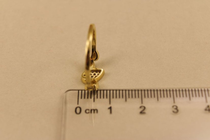 Prsteň-žlté zlato-diamanty 0,050 ct-H/Si-14 karátov