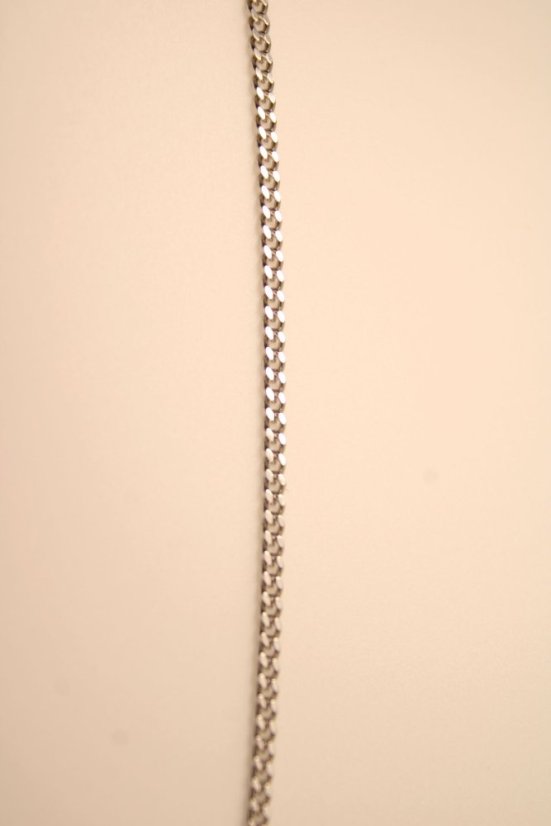 Strieborná rhodiovaná UNISEX retiazka vo vzore pancier, 50 cm, 1,88 g, 925/1000