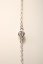 Strieborný náhrdelník so zirkónmi, rhodium, 43-48 cm, 2,58 g, 925/1000