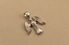 Prívesok - anjel - rhodium - striebro