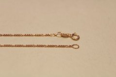 Zlatá rertiazka FIGARO z ružového zlata, veľkosť 42, 1,69 g, 14k 585/1000