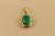 Prívesok-smaragd-žlté zlato-14 karátov