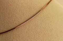 Zlatá retiazka - Cube - 14k - Rúžové zlato