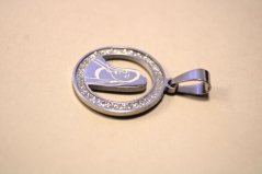 Prívesok- Panna Mária v kruhu- chirurgická oceľ