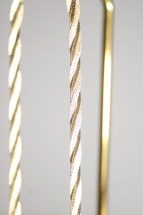 Zlatý prepletaný náramok, žlté zlato, 19 cm, 2,29 g, 14 karátov 585/1000