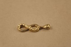 Prívesok- nekonečno- žlté zlato- 14 karátov