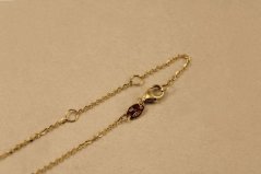 Retiazka- ďatelinka- viacfarebné zlato- 14 karátov