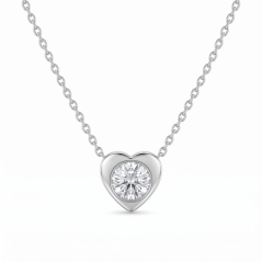 Celebritka-Srdce-Číry zirkón-Anker-Biele zlato-14k
