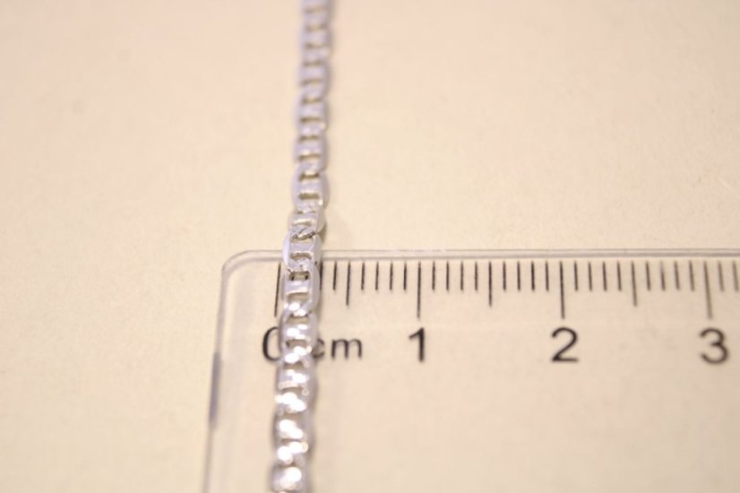 Strieborný náramok gravírovaný Marina gucci, rhodium, 17,5 cm, 1,86 g, 925/1000