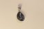 Strieborný prívesok "slza" čierny swarovski crystals, rhodiované striebro, 3,54g, 925/1000 - Druh kameňa: SWAROVSKI PRÍRODNÝ KAMEŇ, Farba kameňa: Čierny, Váha (g): 3,54, Rýdzosť: STRIEBRO 925/1000