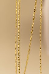 Retiazka-vzor Figaro-žlté zlato-14 karátov