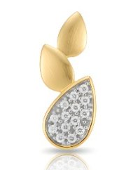 Prívesok- žlté zlato-diamanty 0,060 ct-H/Si-14 karátov