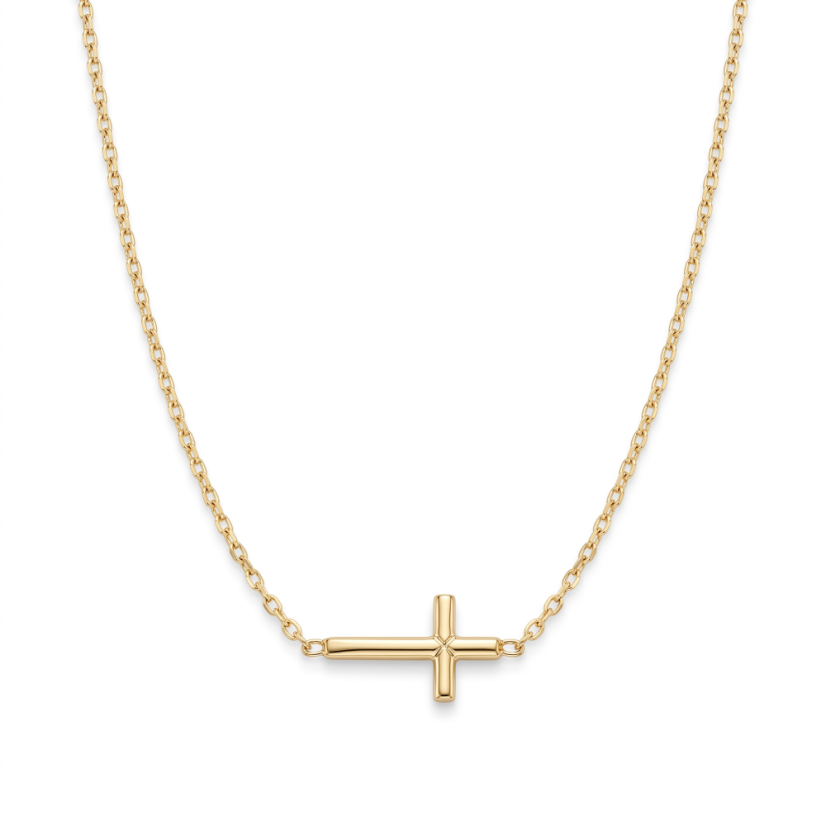 Celebritka-Krížik-Anker-Žlté zlato-14k