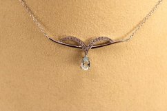 Celebritka -Topás-číre zirkóny-rhodium-striebro
