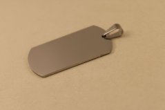 Prívesok- hladká platnička- chirurgická oceľ- 316/L