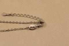 Retiazka- Anker- lienka- smalt- zirkóny- rhódiované striebro