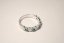 Strieborný prstienok s čírymi a zelenými zirkónmi, rhodium, veľkosť 58, 3,17 g , 925/1000
