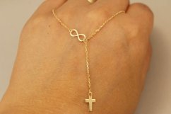 Celebritka-Nekonečno-Kríž-Anker-Žlté zlato-14k