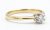 Prsteň- diamant 0,12 ct- žlté zlato- 14 karátov